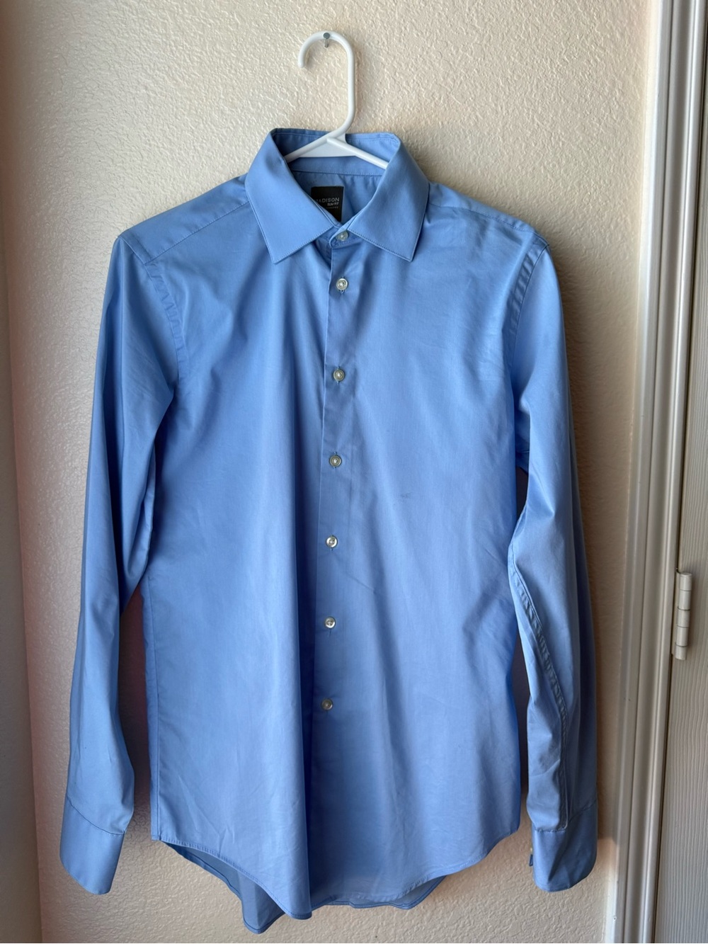 Madison Light Blue Long-Sleeve Dress Shirt